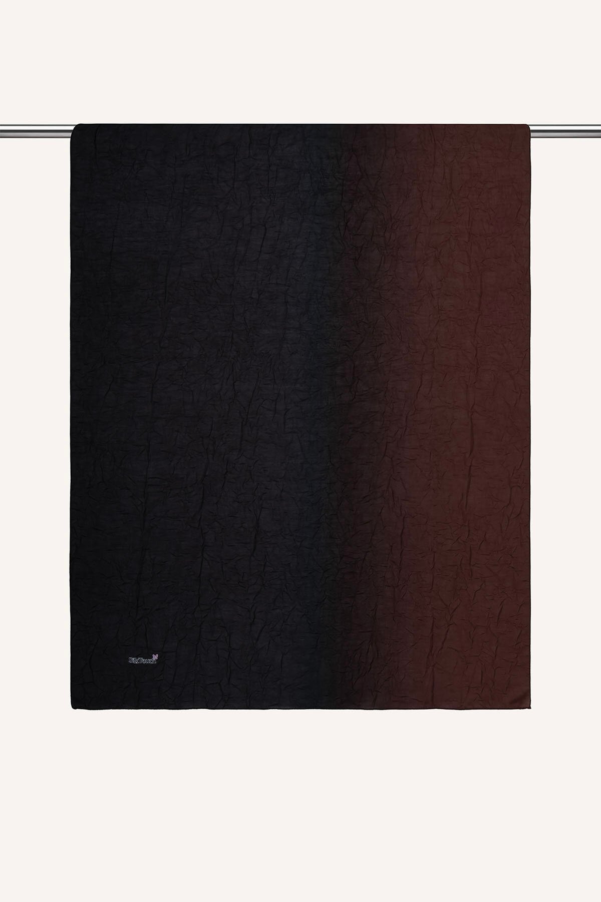 Bordo Degrade Desen Kraş Şal