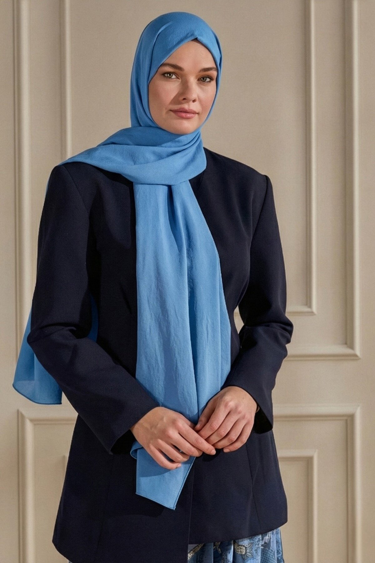 Mavi Mercan Şal