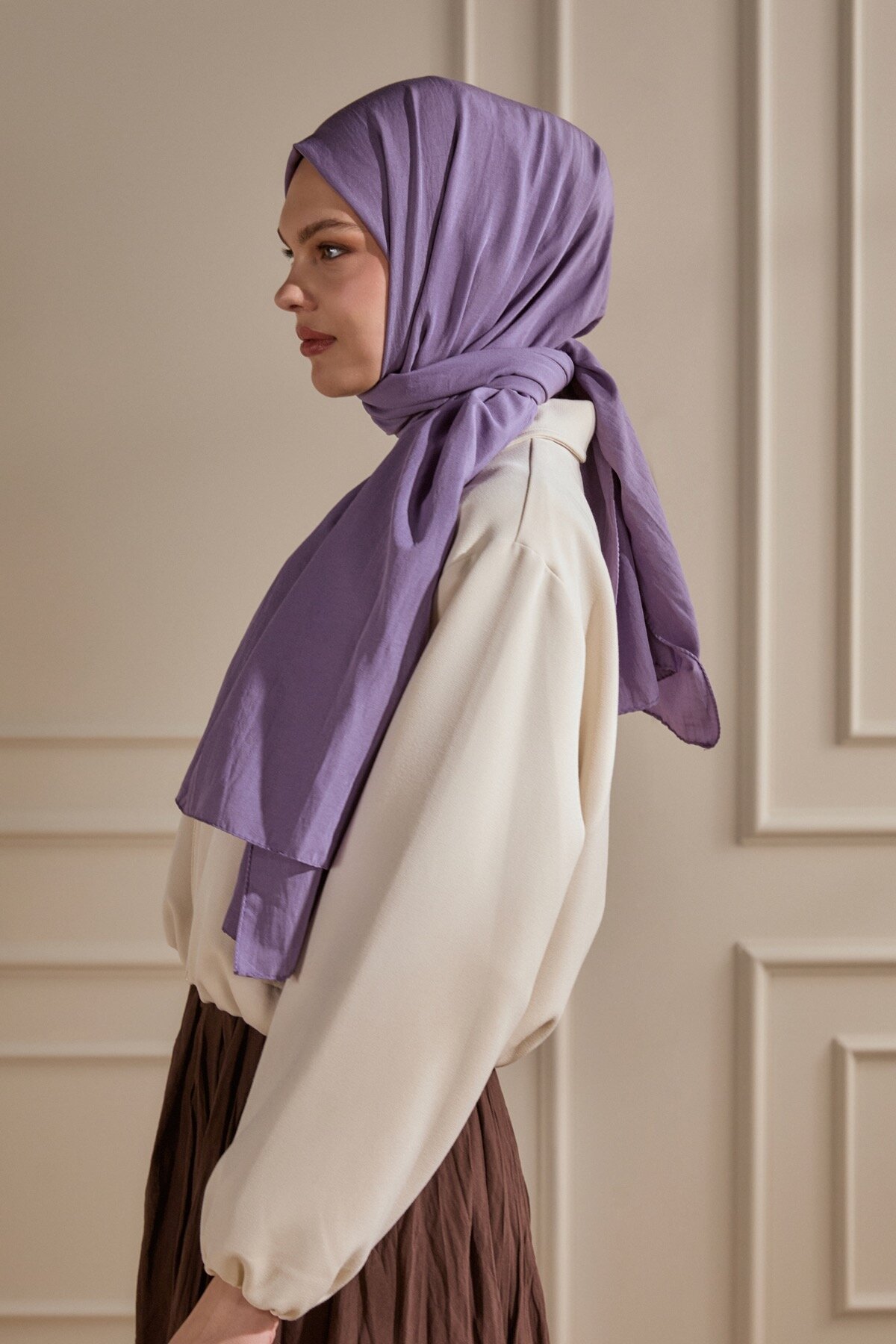 Lila Mercan Şal