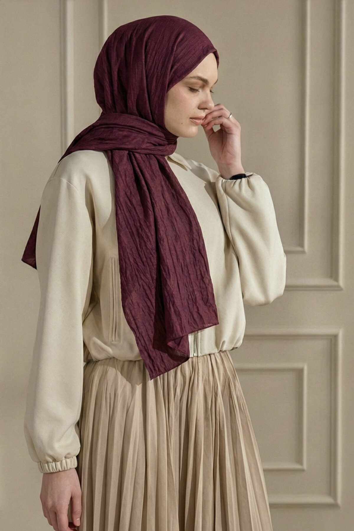 Bordo Kraş Şal