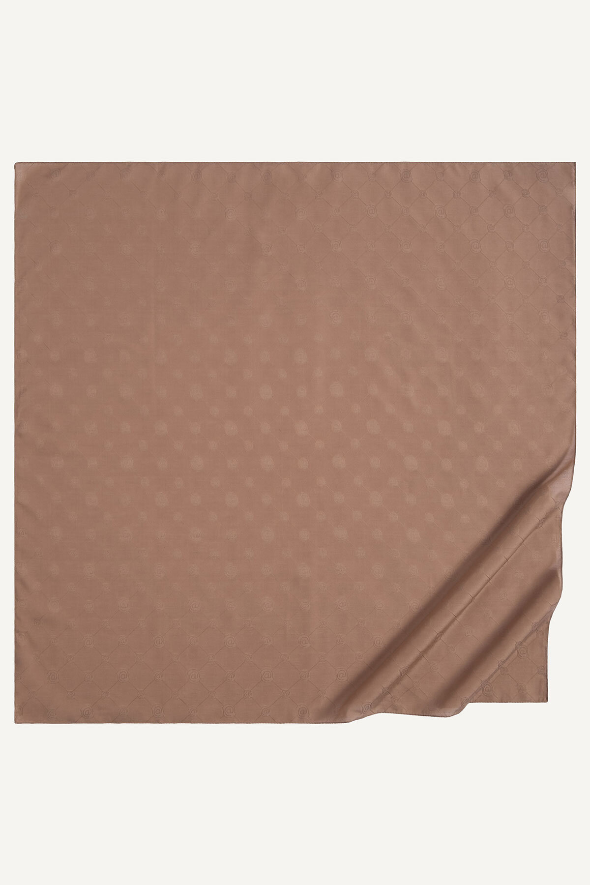 Taba Monogram Desen Mercan Eşarp