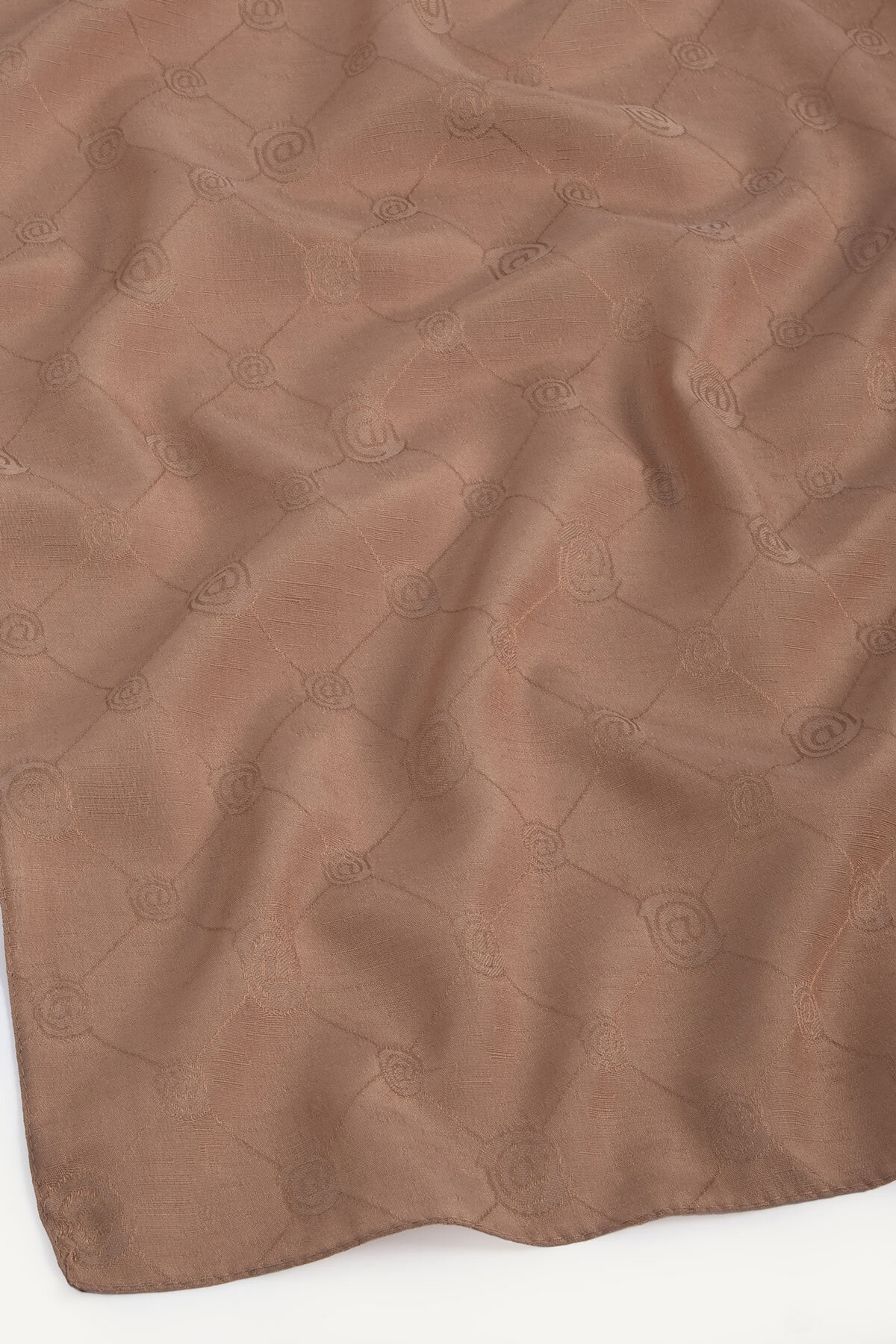Taba Monogram Desen Mercan Eşarp