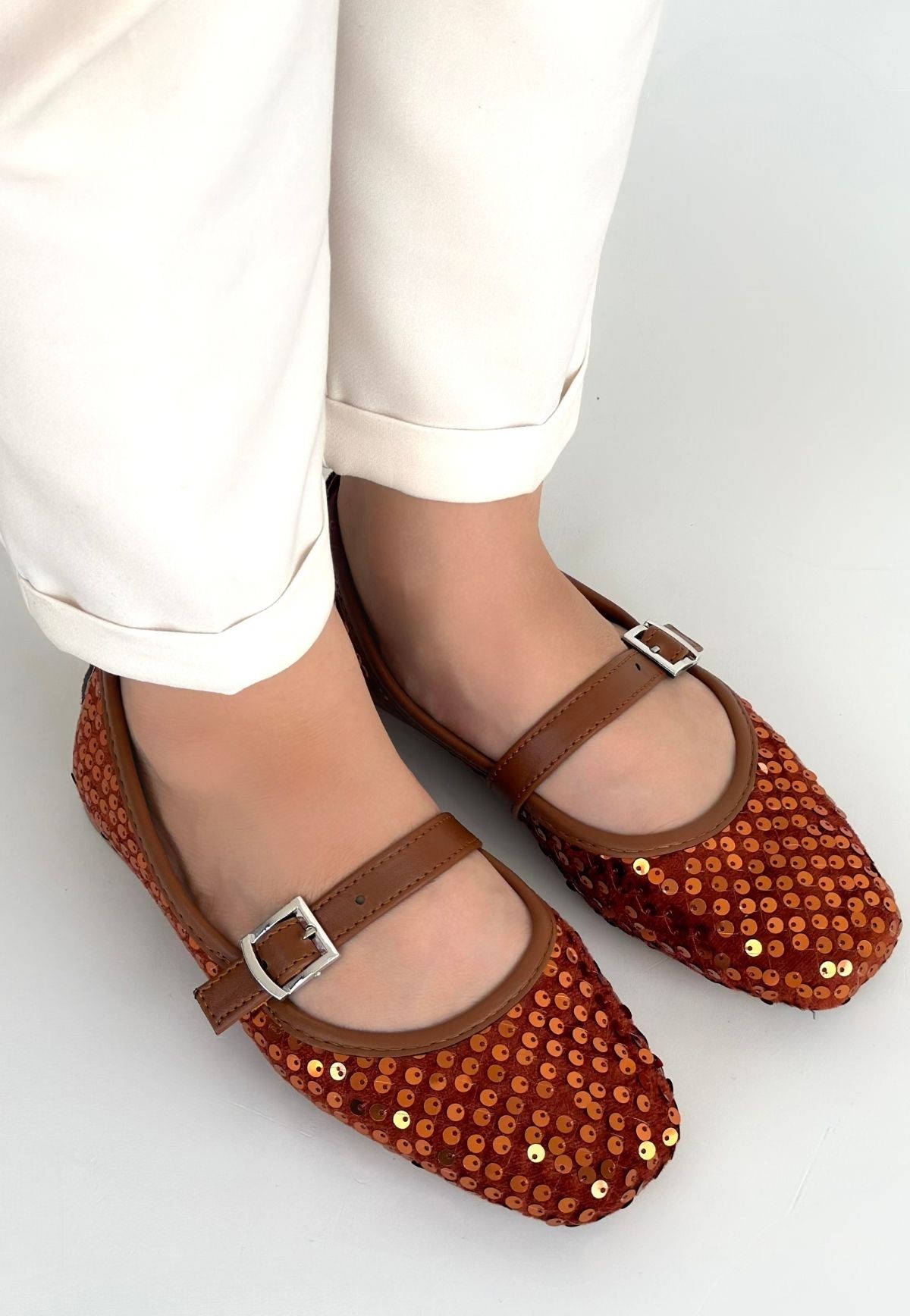 Moden Taba Süet Babet Ayakkabı