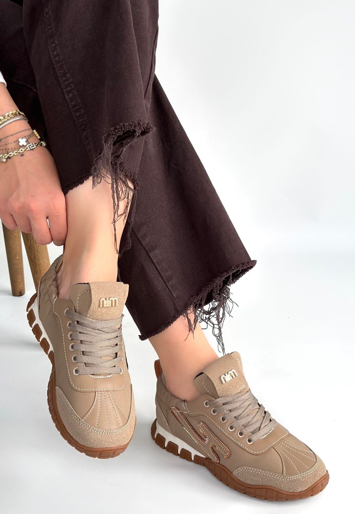 Huer Vizon Nubuk Bağcıklı Spor Ayakkabı