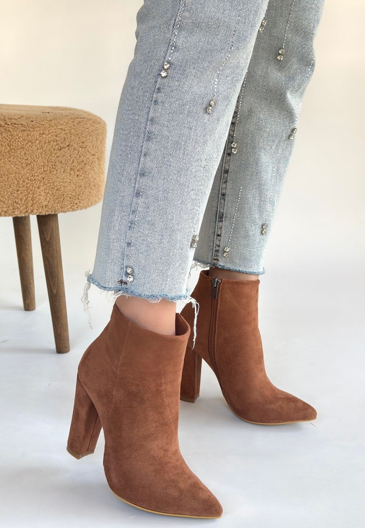 Loora Vizon Süet Topuklu Bot