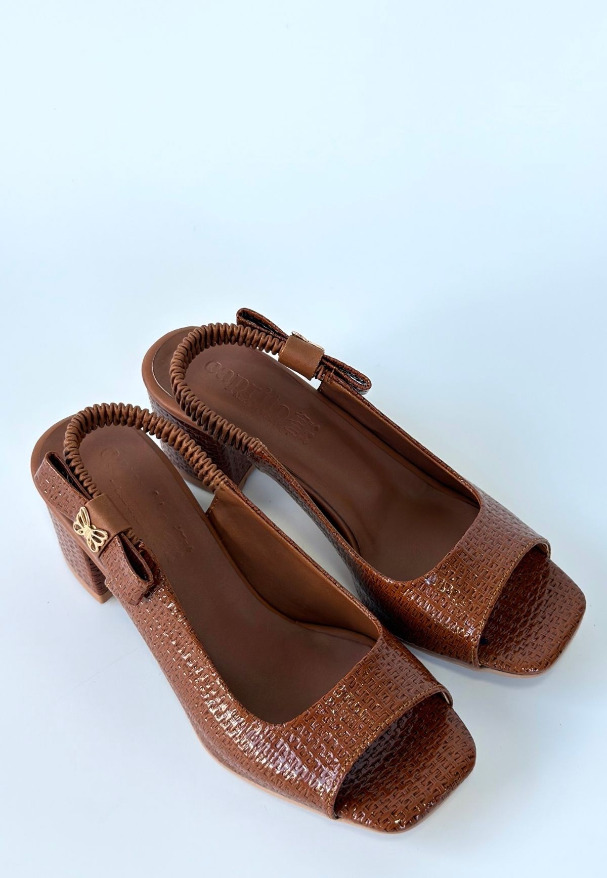 Alessi Kahve Rugan Topuklu Ayakkabı